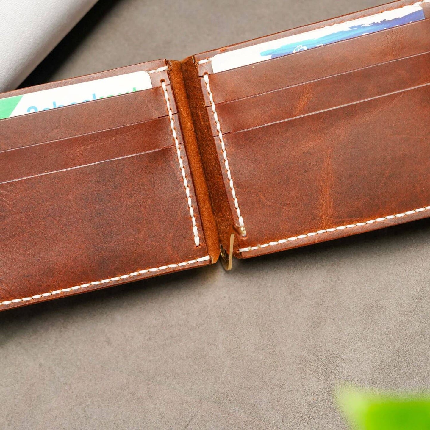 Rodeo Sleek Handmade Leather Money Clip - Keep Your Cash Secure