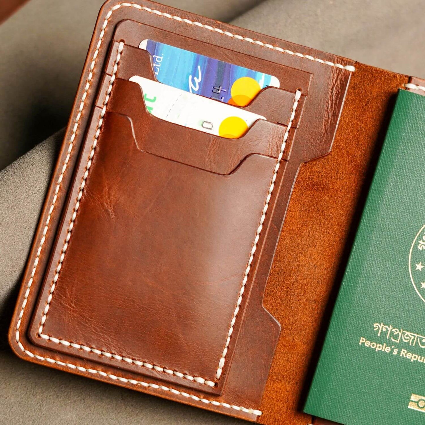 Heritage Handmade Leather Passport Holder