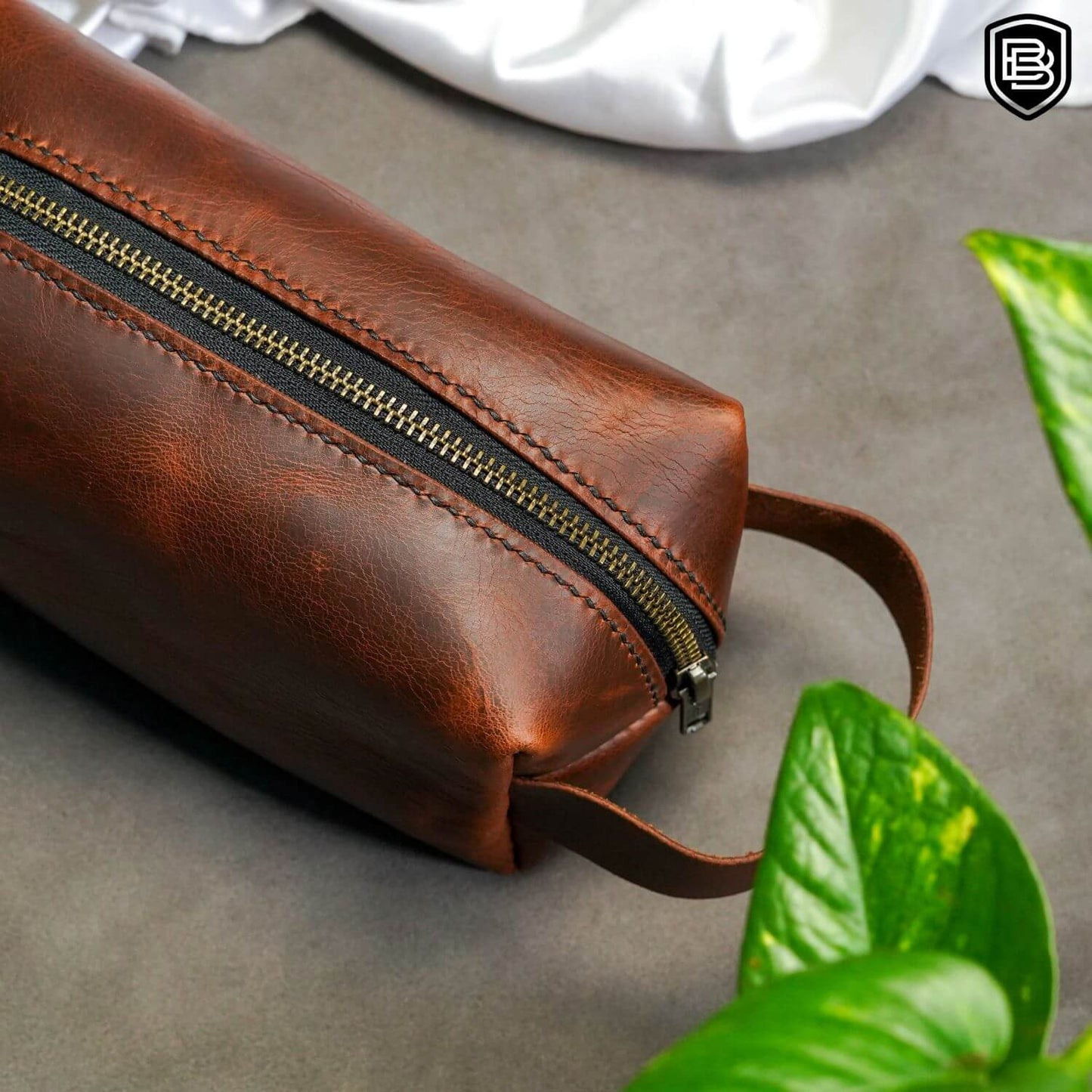 Handmade Leather Toiletry Bag | Premium Travel Organizer