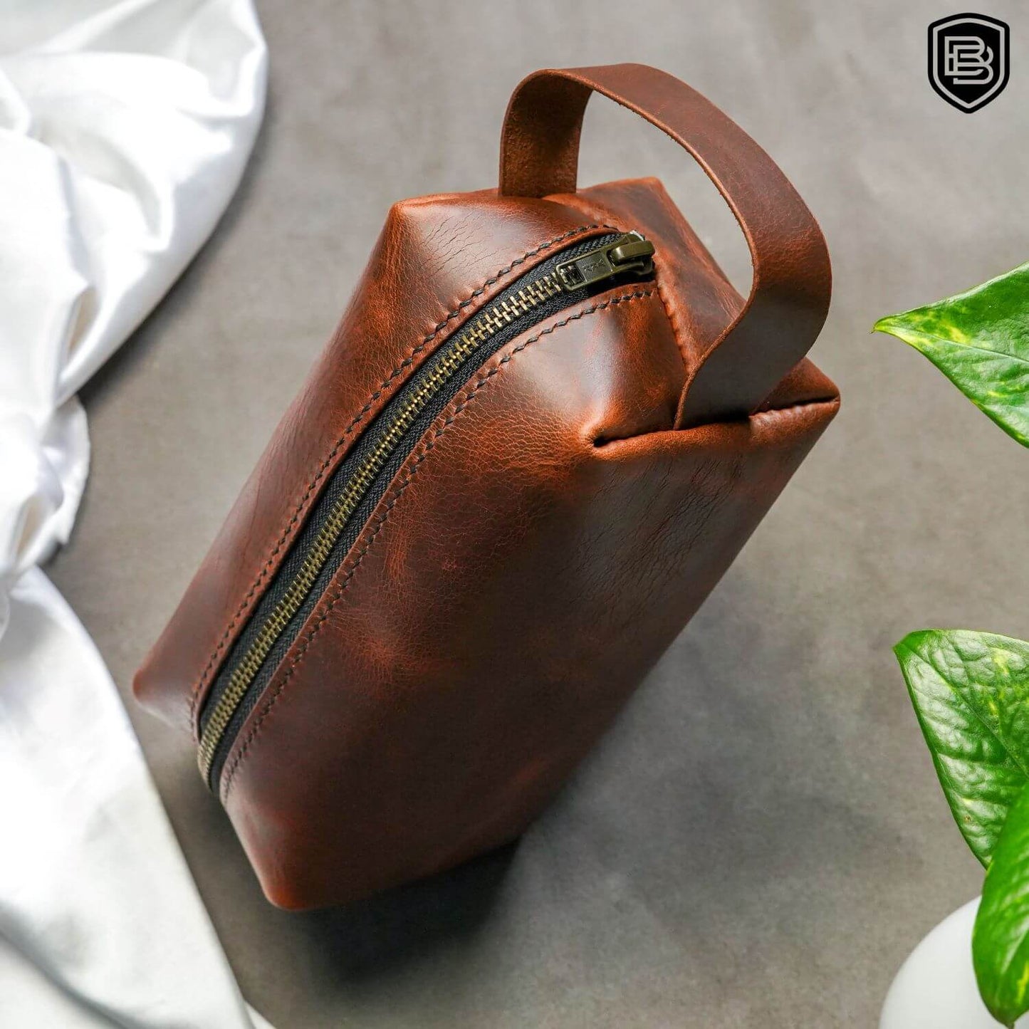 Handmade Leather Toiletry Bag | Premium Travel Organizer