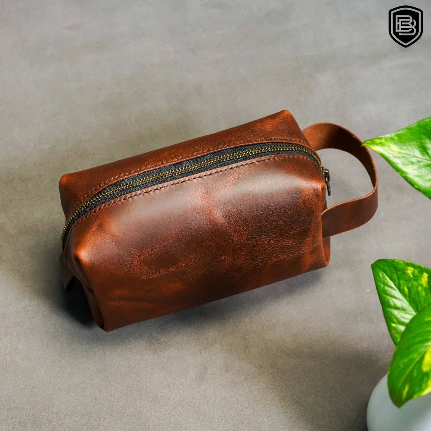 Handmade Leather Toiletry Bag | Premium Travel Organizer