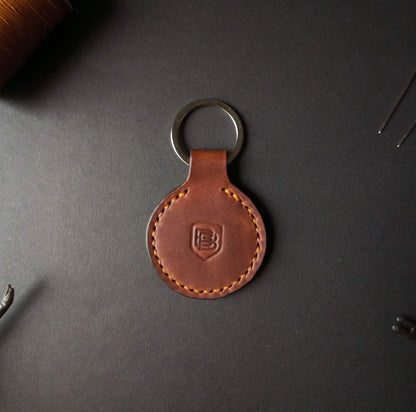 Handmade Leather Keychain with NFC Tag – Digital Business Card