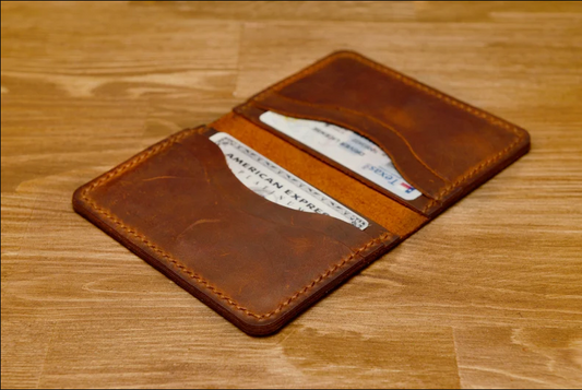 Handmade Slim Card Wallet | Minimalist Leather Wallet | Front Pocket Credit Card Holder